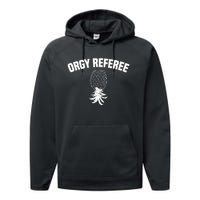 Upside Down Pineapple Group Sex Orgy Referee Swingers Performance Fleece Hoodie