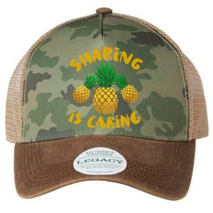 Upside Down Pineapple Cute Gift Sharing Swinger Gift Legacy Tie Dye Trucker Hat