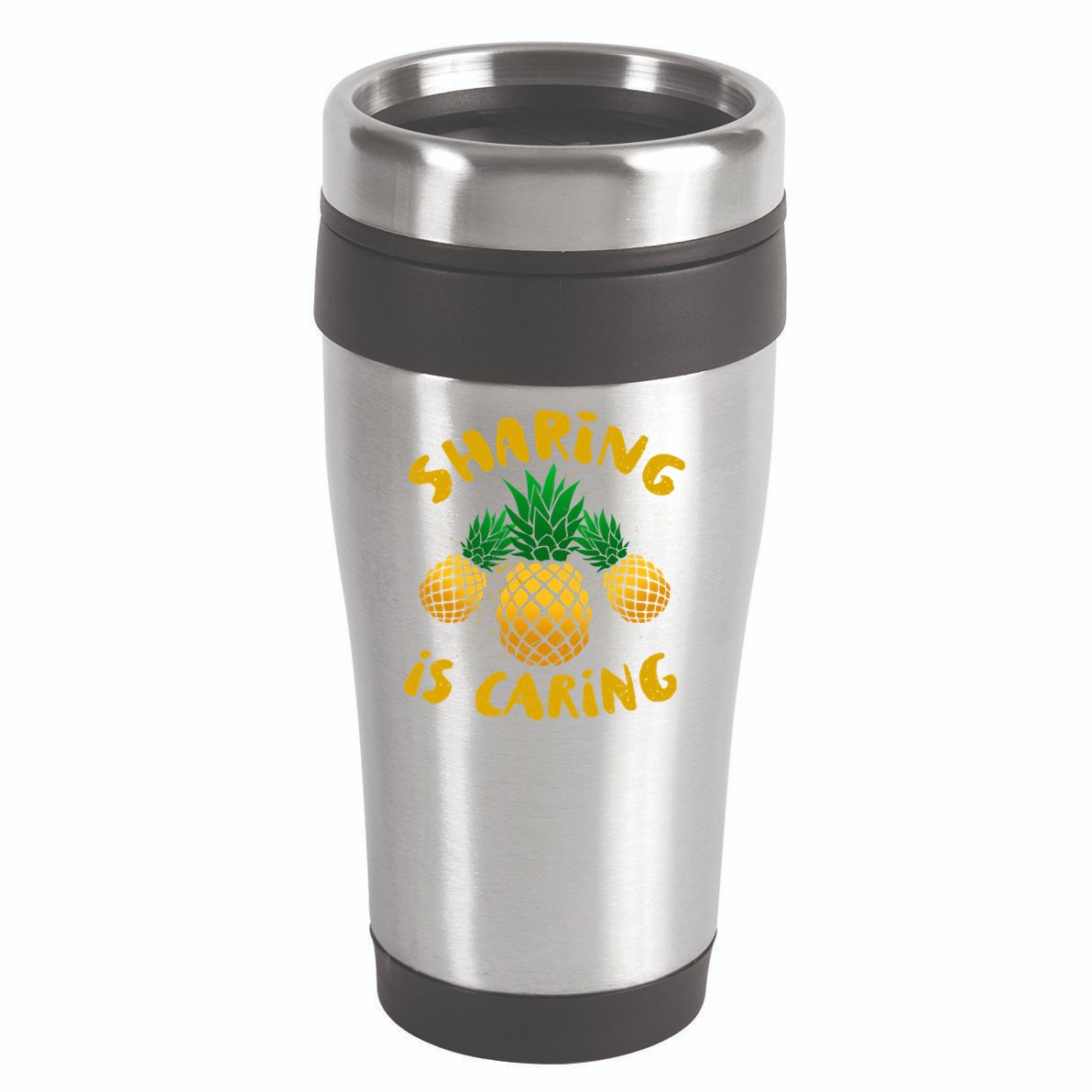 Upside Down Pineapple Cute Gift Sharing Swinger Gift 16oz Travel Tumbler