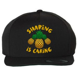 Upside Down Pineapple Cute Gift Sharing Swinger Gift Wool Snapback Cap