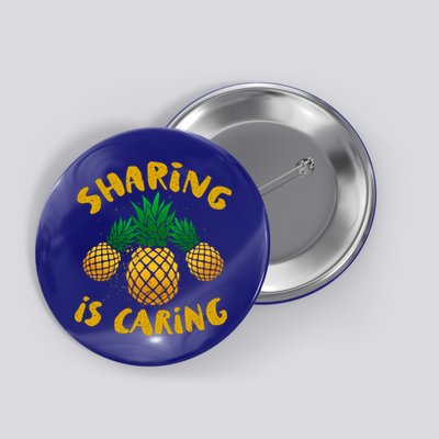 Upside Down Pineapple Cute Gift Sharing Swinger Gift Button