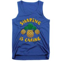 Upside Down Pineapple Cute Gift Sharing Swinger Gift Tank Top