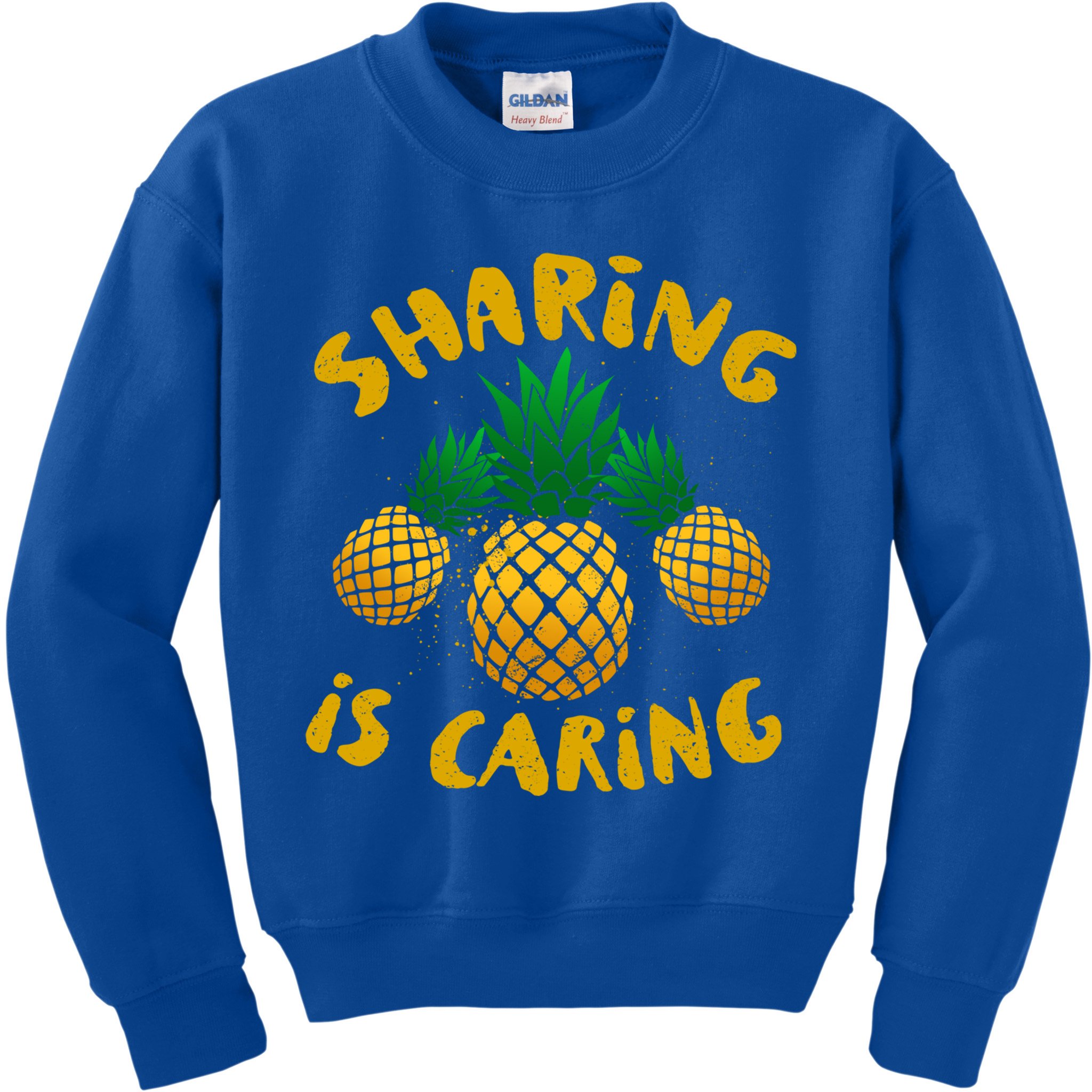 Upside Down Pineapple Cute Gift Sharing Swinger Gift Kids Sweatshirt