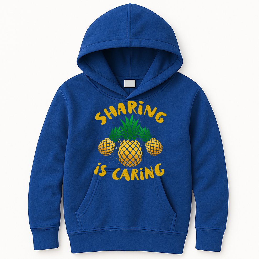 Upside Down Pineapple Cute Gift Sharing Swinger Gift Kids Hoodie