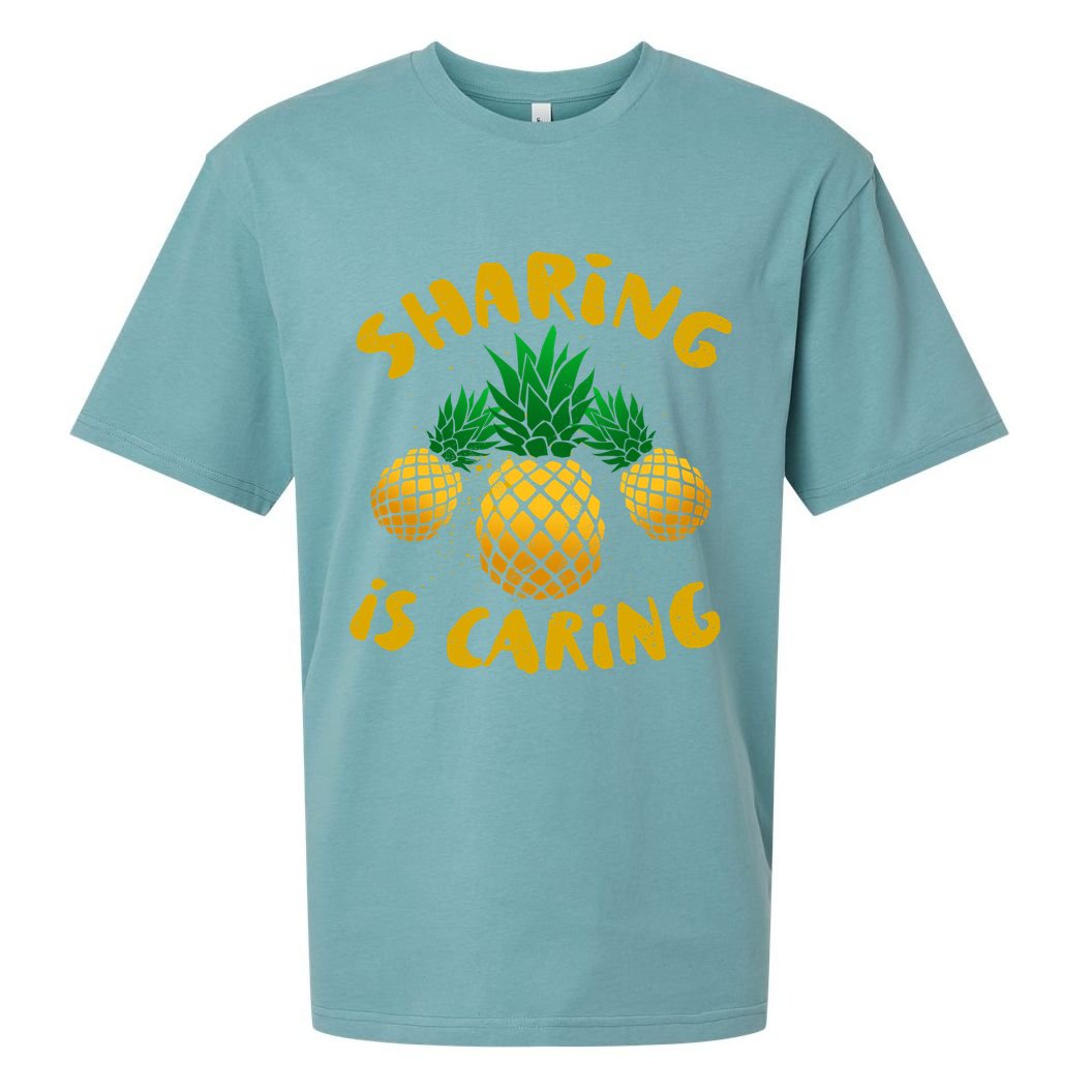 Upside Down Pineapple Cute Gift Sharing Swinger Gift Sueded Cloud Jersey T-Shirt