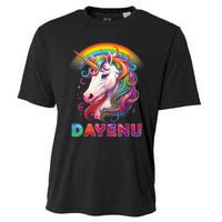 Unicorn Dayenu Passover Matzah Four Cups Cooling Performance Crew T-Shirt