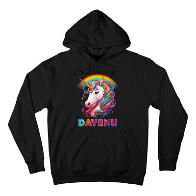 Unicorn Dayenu Passover Matzah Four Cups Hoodie