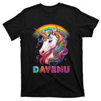 Unicorn Dayenu Passover Matzah Four Cups T-Shirt