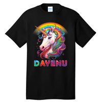 Unicorn Dayenu Passover Matzah Four Cups Tall T-Shirt