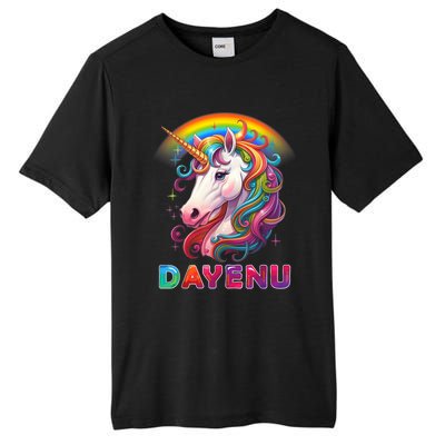 Unicorn Dayenu Passover Matzah Four Cups Tall Fusion ChromaSoft Performance T-Shirt