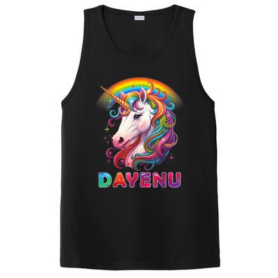 Unicorn Dayenu Passover Matzah Four Cups PosiCharge Competitor Tank