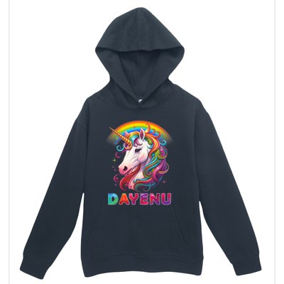 Unicorn Dayenu Passover Matzah Four Cups Urban Pullover Hoodie