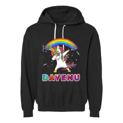 Unicorn Dayenu Passover For Boy Girl Garment-Dyed Fleece Hoodie