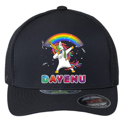 Unicorn Dayenu Passover For Boy Girl Flexfit Unipanel Trucker Cap