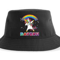 Unicorn Dayenu Passover For Boy Girl Sustainable Bucket Hat