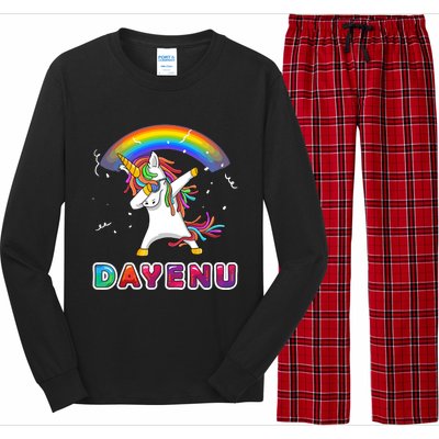 Unicorn Dayenu Passover For Boy Girl Long Sleeve Pajama Set