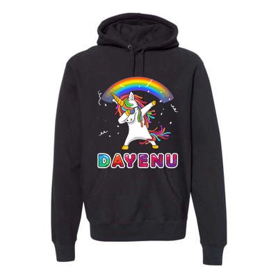 Unicorn Dayenu Passover For Boy Girl Premium Hoodie