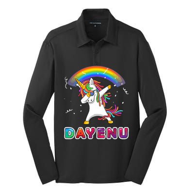 Unicorn Dayenu Passover For Boy Girl Silk Touch Performance Long Sleeve Polo