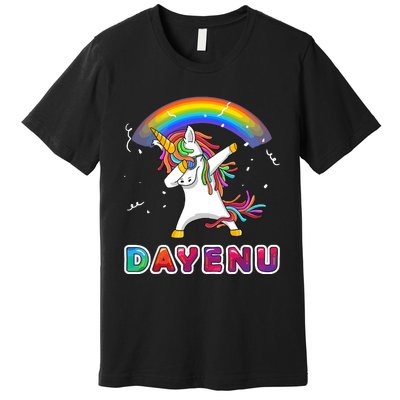 Unicorn Dayenu Passover For Boy Girl Premium T-Shirt