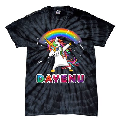 Unicorn Dayenu Passover For Boy Girl Tie-Dye T-Shirt