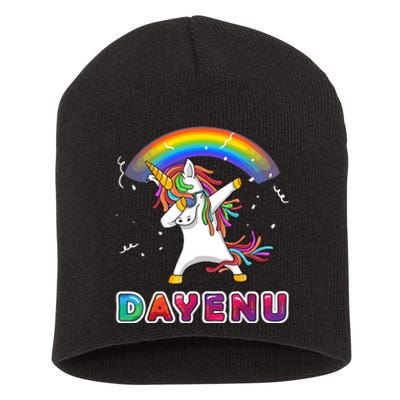 Unicorn Dayenu Passover For Boy Girl Short Acrylic Beanie