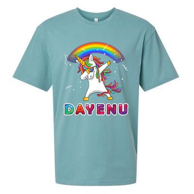 Unicorn Dayenu Passover For Boy Girl Sueded Cloud Jersey T-Shirt