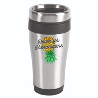 Upside Down Pineapple Down For Shenanigans Funny Swinger 16oz Travel Tumbler