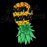 Upside Down Pineapple Down For Shenanigans Funny Swinger 16oz Travel Tumbler