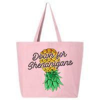 Upside Down Pineapple Down For Shenanigans Funny Swinger 25L Jumbo Tote