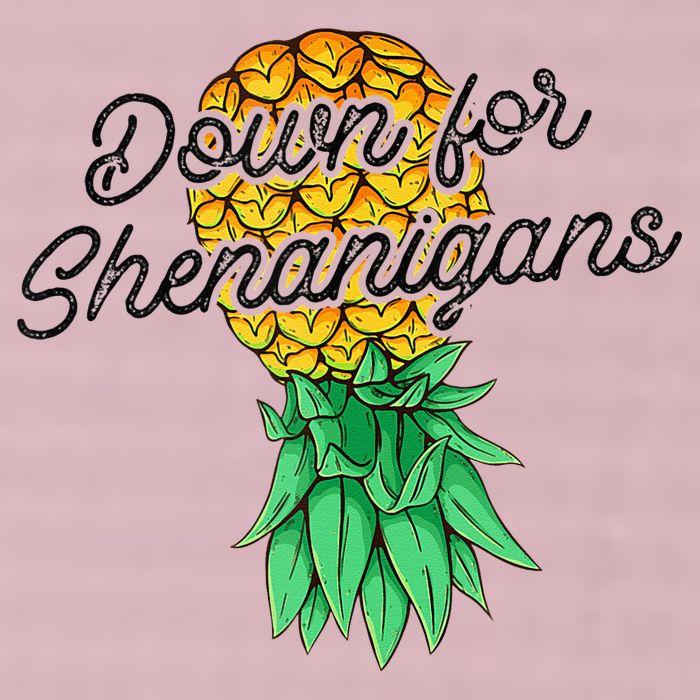 Upside Down Pineapple Down For Shenanigans Funny Swinger 25L Jumbo Tote