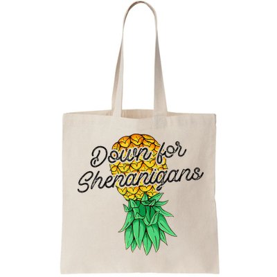 Upside Down Pineapple Down For Shenanigans Funny Swinger Bag