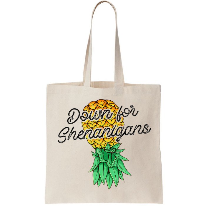 Upside Down Pineapple Down For Shenanigans Funny Swinger Bag