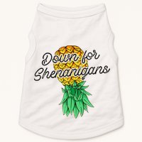 Upside Down Pineapple Down For Shenanigans Funny Swinger Doggie Tank