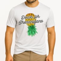 Upside Down Pineapple Down For Shenanigans Funny Swinger Performance Shirt