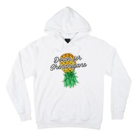 Upside Down Pineapple Down For Shenanigans Funny Swinger Hoodie