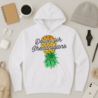 Upside Down Pineapple Down For Shenanigans Funny Swinger Hoodie