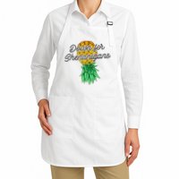Upside Down Pineapple Down For Shenanigans Funny Swinger Apron