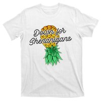 Upside Down Pineapple Down For Shenanigans Funny Swinger T-Shirt