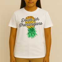 Upside Down Pineapple Down For Shenanigans Funny Swinger T-Shirt