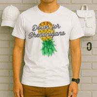 Upside Down Pineapple Down For Shenanigans Funny Swinger T-Shirt
