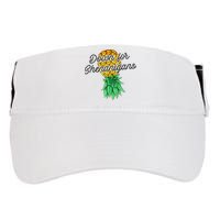 Upside Down Pineapple Down For Shenanigans Funny Swinger Adult Drive Performance Visor