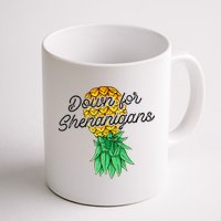 Upside Down Pineapple Down For Shenanigans Funny Swinger Mug