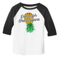Upside Down Pineapple Down For Shenanigans Funny Swinger Toddler Fine Jersey T-Shirt