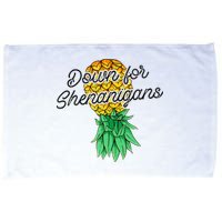Upside Down Pineapple Down For Shenanigans Funny Swinger Microfiber Hand Towel