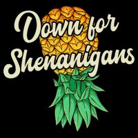 Upside Down Pineapple Down For Shenanigans Funny Swinger Flat Bill Trucker Hat