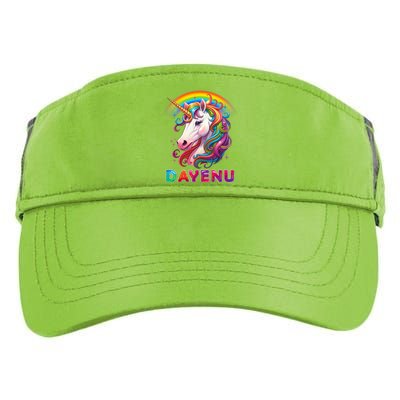 Unicorn Dayenu Passover Matzah Four Cups Adult Drive Performance Visor