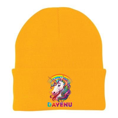 Unicorn Dayenu Passover Matzah Four Cups Knit Cap Winter Beanie