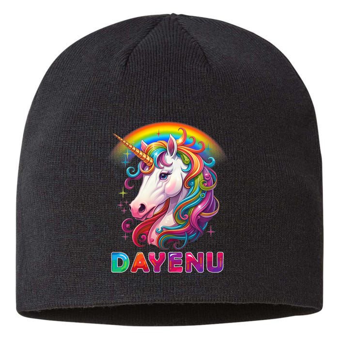 Unicorn Dayenu Passover Matzah Four Cups Sustainable Beanie