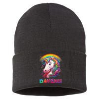 Unicorn Dayenu Passover Matzah Four Cups Sustainable Knit Beanie