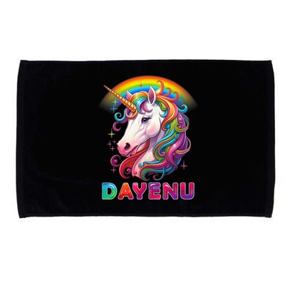 Unicorn Dayenu Passover Matzah Four Cups Microfiber Hand Towel